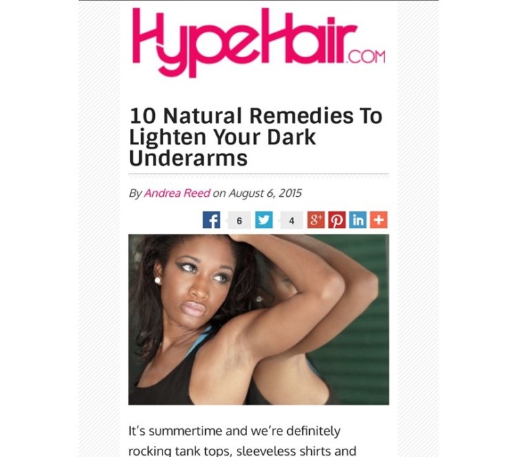 10 Natural Remedies To Lighten Your Dark&nbsp;Underarms