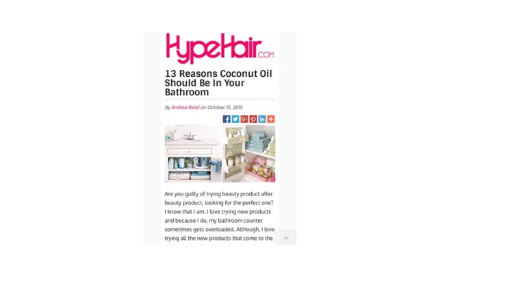 13 Reasons Coconut Oil Should Be In Your&nbsp;Bathroom