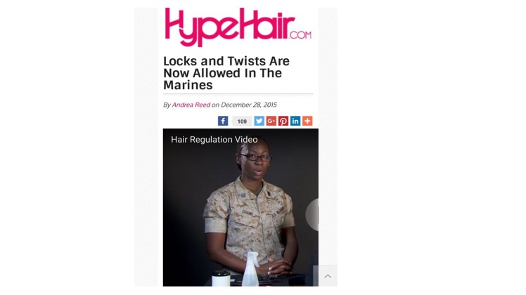 Locks And Twists Are Now Allowed In The&nbsp;Marines