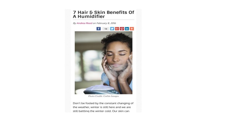 7 Hair & Skin Benefits Of A&nbsp;Humidifer