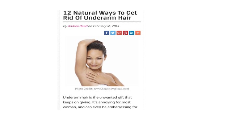 12 Natural Ways To Get Rid Of Underarm&nbsp;Hair