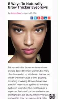 8 Ways To Naturally Grow Thicker&nbsp;Eyebrows