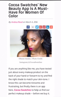 Cocoa Swatches’ New Beauty App Is A Must-Have For Women Of&nbsp;Color