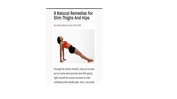 8 Natural Remedies For Slim Thighs And&nbsp;Hips