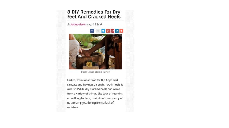 8 DIY Remedies For Dry Feet And Cracked&nbsp;Heels