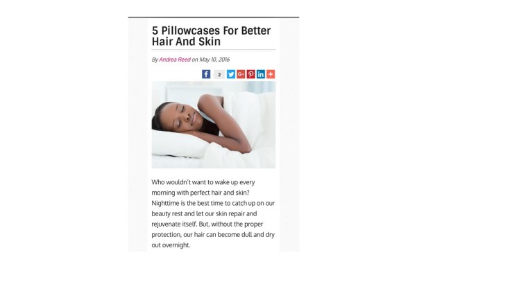 5 Pillowcases For Better Hair And&nbsp;Skin