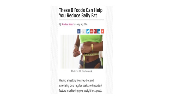 These 8 Foods Can Help You Reduce Belly&nbsp;Fat