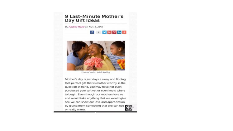 9 Last Minute Mother’s Day Gift&nbsp;Ideas