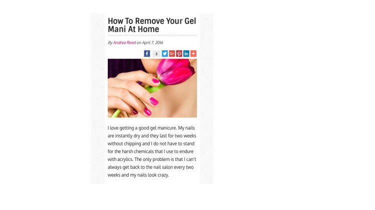 How To Remove Your Gel Mani At&nbsp;Home
