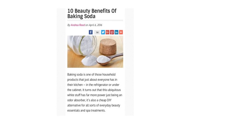 10 Beauty Benefits Of Baking&nbsp;Soda