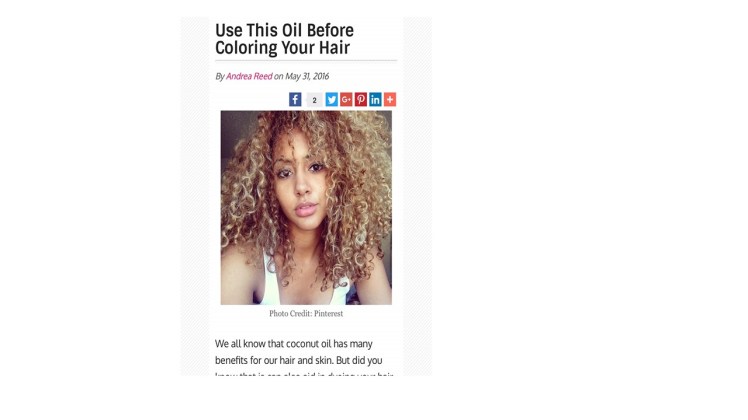 Use This Oil Before Coloring Your&nbsp;Hair