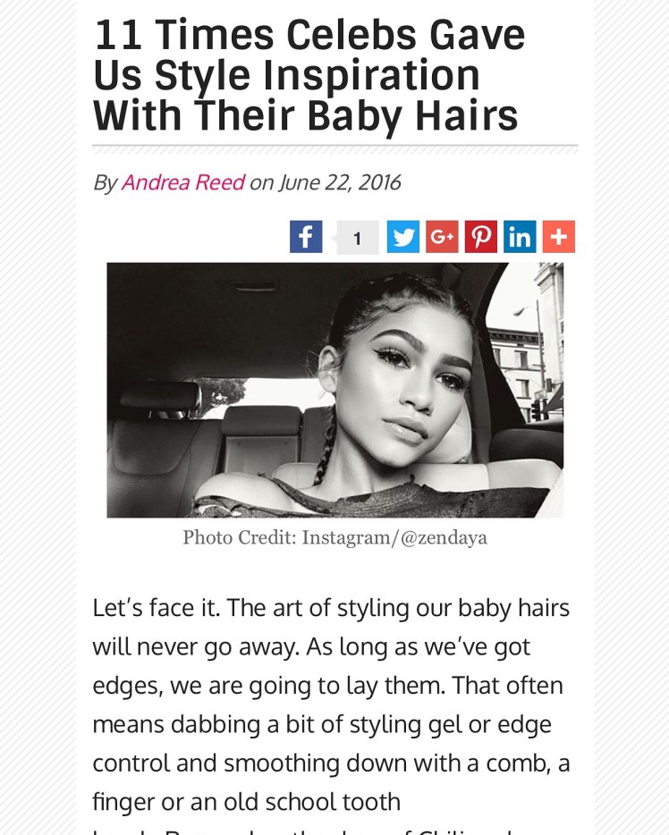 celebs baby hair