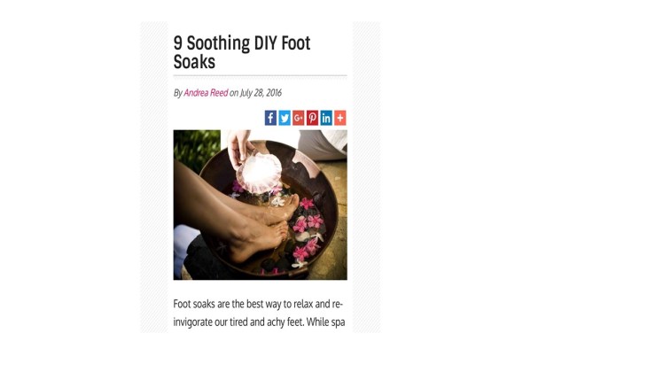 9 DIY Foot Soaks To Relax & Re-Invigorate Your&nbsp;Feet