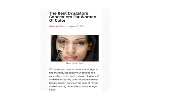 The Best Drugstore Concealers For Women of&nbsp;Color