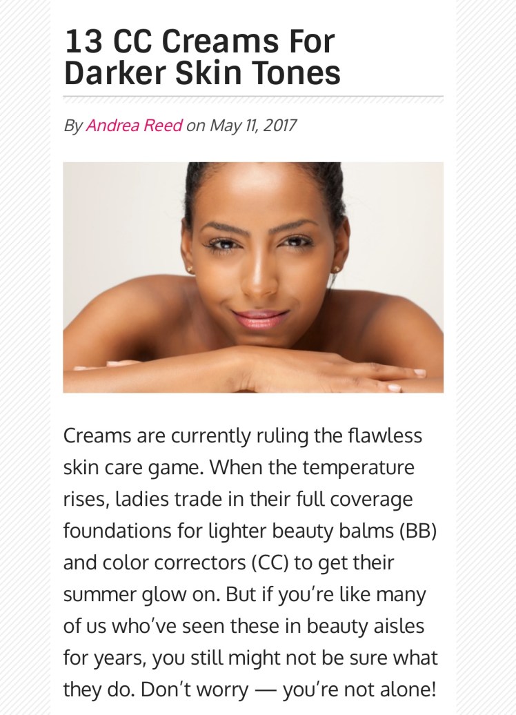 13 CC Creams For Darker Skin&nbsp;Tones